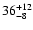 $\rm 36^{+12}_{-8}$