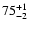 $\rm 75^{+1}_{-2}$