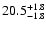 $\rm 20.5^{+1.8}_{-1.8}$