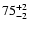 $\rm 75^{+2}_{-2}$