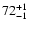 $\rm 72^{+1}_{-1}$