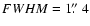 $FWHM=1\hbox{$.\!\!^{\prime\prime}$ }4$