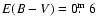 $E(B-V)=0\hbox{$.\!\!^{\rm m}$ }6$