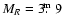 $M_{R}=3\hbox{$.\!\!^{\rm m}$ }9$