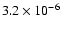 $3.2\times10^{-6}$