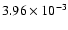 $3.96\times 10^{-3}$