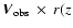 $\vec{V}_{\rm obs}~\times~{\it r}({\it z}$