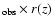 $_{\rm obs}\times {\it r}({\it z})$
