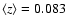 $\langle z\rangle=0.083$