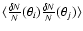 $\langle \frac{\delta N}{N}(\theta _i)
\frac{\delta N}{N}(\theta _j)\rangle $