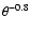 $\theta ^{-0.8}$