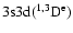 $\rm 3s3d
(^{1,3}D^e)$