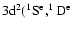 $\rm 3d^2
(^1S^e, ^1D^e$