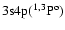 $\rm 3s4p
(^{1,3}P^o)$