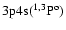 $\rm 3p4s
(^{1,3}P^o)$