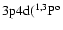 $\rm 3p4d
(^{1,3}P^o$