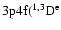 $\rm 3p4f (^{1,3}D^e$