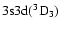 $\rm 3s3d(^3D_3)$