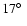 $17\hbox{$^\circ$ }$