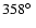 $358\hbox{$^\circ$ }$