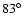 $83\hbox{$^\circ$ }$