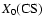 $X_0(\mbox{CS})$