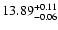 $\rm 13.89^{+0.11}_{-0.06}$