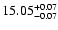 $\rm 15.05^{+0.07}_{-0.07}$