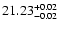 $\rm 21.23^{+0.02}_{-0.02}$
