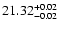 $\rm 21.32^{+0.02}_{-0.02}$