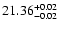 $\rm 21.36^{+0.02}_{-0.02}$