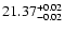 $\rm 21.37^{+0.02}_{-0.02}$