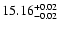 $\rm 15.16^{+0.02}_{-0.02}$