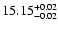 $\rm 15.15^{+0.02}_{-0.02}$