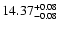 $\rm 14.37^{+0.08}_{-0.08}$