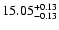 $\rm 15.05^{+0.13}_{-0.13}$