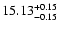 $\rm 15.13^{+0.15}_{-0.15}$