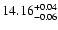 $\rm 14.16^{+0.04}_{-0.06}$