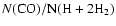$N(\rm {CO})/N(\rm {H}+2\rm {H}_2)$