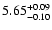 $\rm 5.65^{+0.09}_{-0.10}$