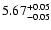 $\rm 5.67^{+0.05}_{-0.05}$