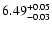 $\rm 6.49^{+0.05}_{-0.03}$