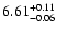 $\rm 6.61^{+0.11}_{-0.06}$