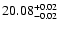 $\rm 20.08^{+0.02}_{-0.02}$