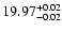 $\rm 19.97^{+0.02}_{-0.02}$