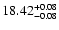 $\rm 18.42^{+0.08}_{-0.08}$