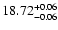 $\rm 18.72^{+0.06}_{-0.06}$
