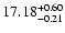$\rm 17.18^{+0.60}_{-0.21}$