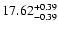 $\rm 17.62^{+0.39}_{-0.39}$