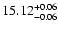 $\rm 15.12^{+0.06}_{-0.06}$